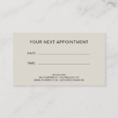 モダンカスタムプロフェッショナル 予約カード (裏面)