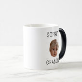 モダンカスタムベビー写真孫付き子 モーフィングマグカップ (正面右)