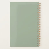 モダンカスタムボホシックミニマリストデイリープランナー プランナー手帳 (裏面)