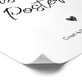 モダンカスタムポスターサイン結婚の完全ポートレート ポスター (角)