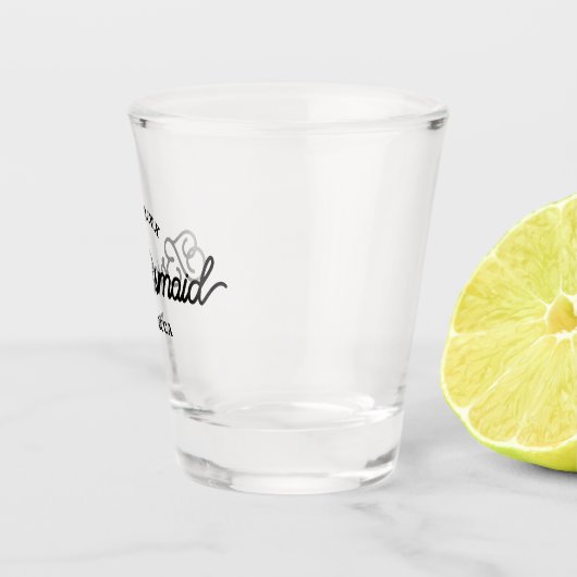 モダンカスタムミニマルな花嫁メイドショットグラス ショットグラス (右)