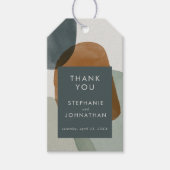 モダンカスタムミニマル抽象芸術ラベル ギフトタグ (正面)