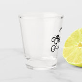 モダンカスタムミニマル新郎ショットグラス ショットグラス (左)