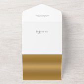 モダンカスタムメリータイポグラフィ写真 オールインワン招待状 (外側)