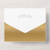 モダンカスタムメリータイポグラフィ写真 オールインワン招待状 (裏面)