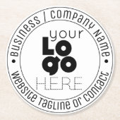 モダンカスタムロクラシックゴ輪型コースター ラウンドペーパーコースター (正面)