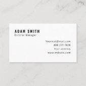 モダンカスタムロゴとQRコード名刺 名刺 (裏面)