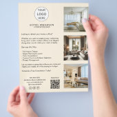 モダンカスタムロゴクリームプロフェッショナル事業 チラシ (手)