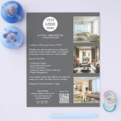 モダンカスタムロゴグレープロフェッショナル事業 チラシ (シングル)