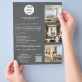 モダンカスタムロゴグレープロフェッショナル事業 チラシ (手)