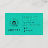 モダンカスタムロゴシンプルミニマルSNS 名刺 (裏面)