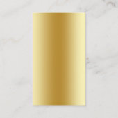 モダンカスタムロゴソーシャルメディアのアイコンユニーク金ゴールド 名刺 (裏面)