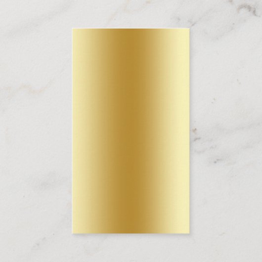 モダンカスタムロゴソーシャルメディアのアイコンユニーク金ゴールド 名刺 (裏面)