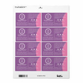 モダンカスタムロゴブランディングシール製品ラベル ラベル (フルシート)