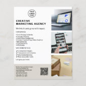 モダンカスタムロゴマーケティング代理業 チラシ (正面)