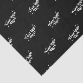 モダンカスタムロゴ付き包装ブラック 薄葉紙 (詳細)