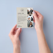 モダンカスタムロゴ写真プロフェッショナル事業 チラシ (手)