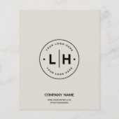 モダンカスタムロゴ写真プロフェッショナル事業 チラシ (裏面)