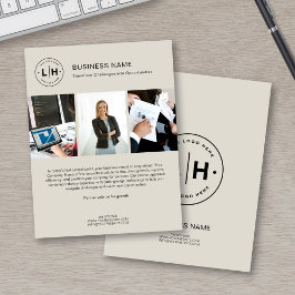 モダンカスタムロゴ写真企業のBusiness Flyer チラシ