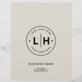 モダンカスタムロゴ写真企業のBusiness Flyer チラシ (裏面)