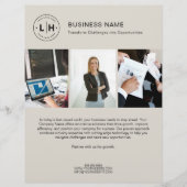 モダンカスタムロゴ写真企業のBusiness Flyer チラシ (正面)