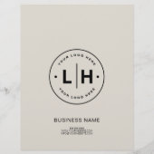 モダンカスタムロゴ写真企業のBusiness Flyer チラシ (裏面)