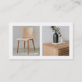 モダンカスタムロゴ2枚の製品の写真と社交 名刺 (裏面)