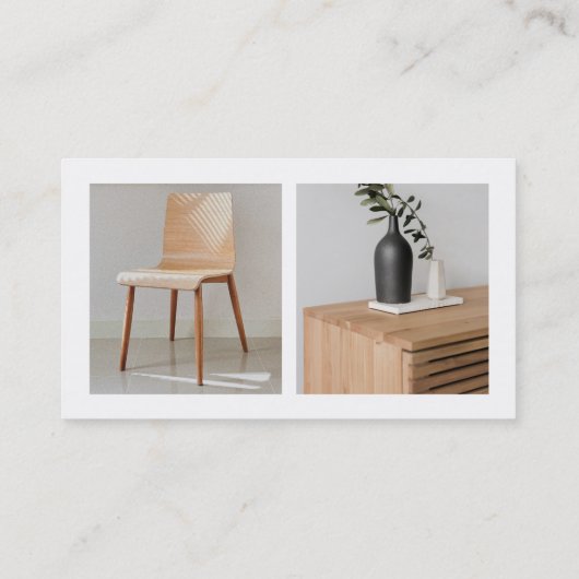 モダンカスタムロゴ2枚の製品の写真と社交 名刺 (裏面)