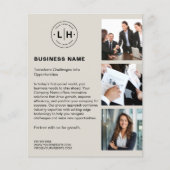 モダンカスタムロゴ・フォト・ビジネス チラシ (正面)