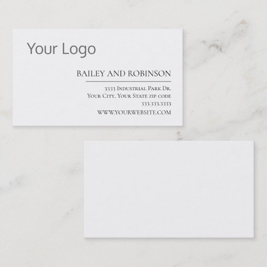 モダンカスタムロゴ 名刺 (正面/裏面)