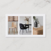 モダンカスタムロゴ、3製品の写真と社交 名刺 (裏面)