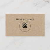 モダンカスタムロゴKraft男らし名刺 名刺 (正面)