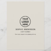 モダンカスタムロゴQRイベントプランナープロモーション チラシ (裏面)