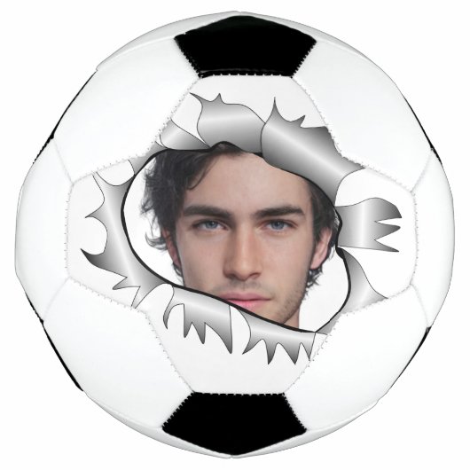 モダンカスタムヴィンテージ写真 サッカーボール (正面)