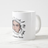 モダンカスタムヴィンテージ写真 ジャンボコーヒーマグカップ (正面右)