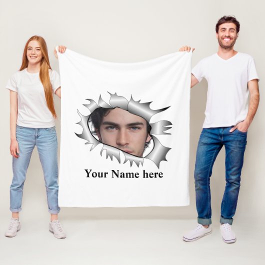 モダンカスタムヴィンテージ写真 フリースブランケット (インサイチュ)