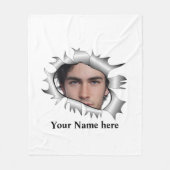 モダンカスタムヴィンテージ写真 フリースブランケット (正面)