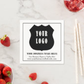 モダンカスタム会社のロゴ スタンダードカクテルナプキン (インサイチュ)