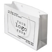 モダンカスタム会社のロゴ ラージペーパーバッグ (裏面アングル)