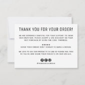 モダンカスタム会社ロゴビジネス感謝していユー 招待状 (裏面)