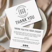 モダンカスタム会社ロゴビジネス感謝していユー 招待状