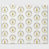 モダンカスタム会社ロゴブランドのギフト ラッピングペーパー (フラット)