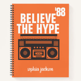 モダンカスタム信じ白黒 ノートブック