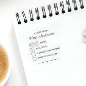 モダンカスタム先生宿題グレーディング ラバースタンプ