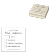 モダンカスタム先生宿題グレーディング ラバースタンプ (押印)