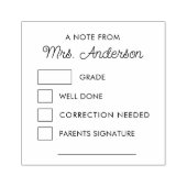 モダンカスタム先生宿題グレーディング ラバースタンプ (インプリント)