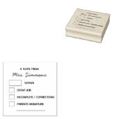 モダンカスタム先生宿題素晴らし級 ラバースタンプ (押印)