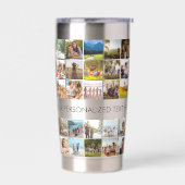 モダンカスタム写真コラージュ 保温保冷タンブラー (左面)