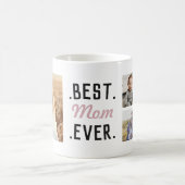 モダンカスタム写真ピッ最高のクのママEver Mag コーヒーマグカップ (中央)