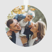 モダンカスタム写真両面 オーナメント (裏面)